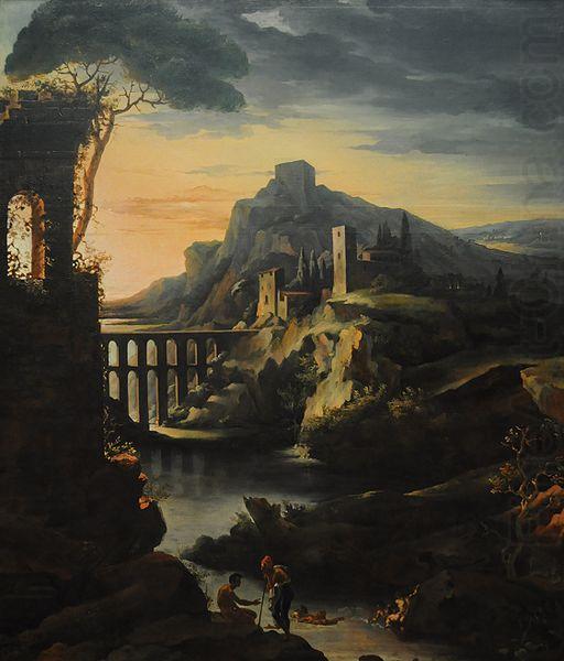 Landscape with an Aquaduct, Theodore   Gericault